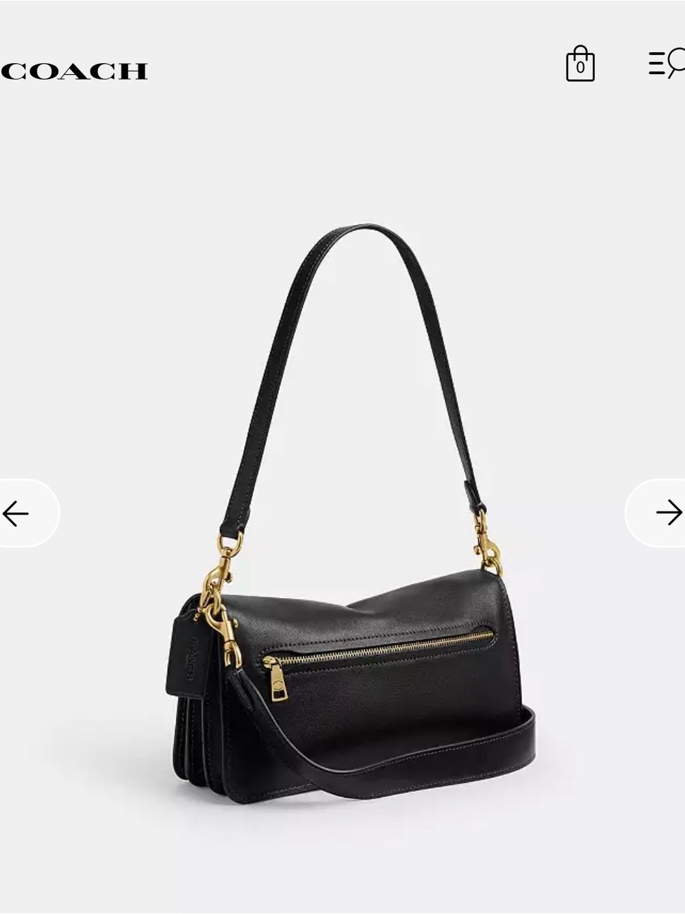 Coach Tabby Shoulder Bag 26 in Black with Gold Hardware - Picture 5 of 10